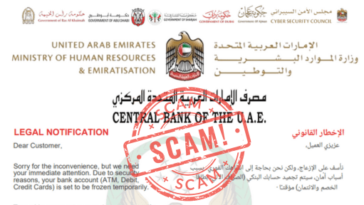 Scamsters on the Prowl Again, This Time Posing as UAE Central Bank